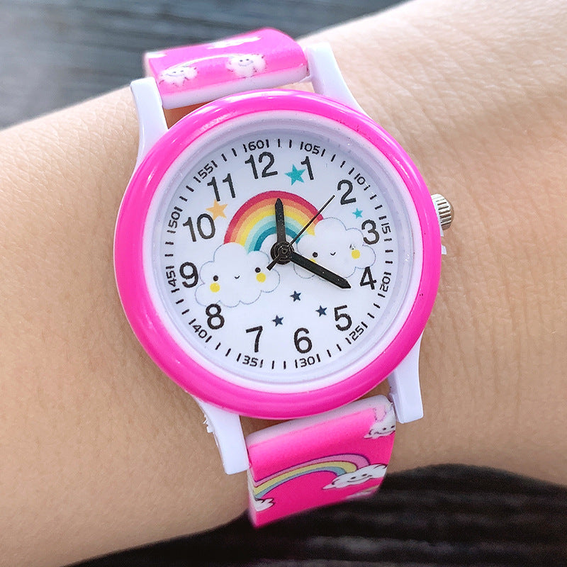 Colorful Kids Watch with Silicone Strap