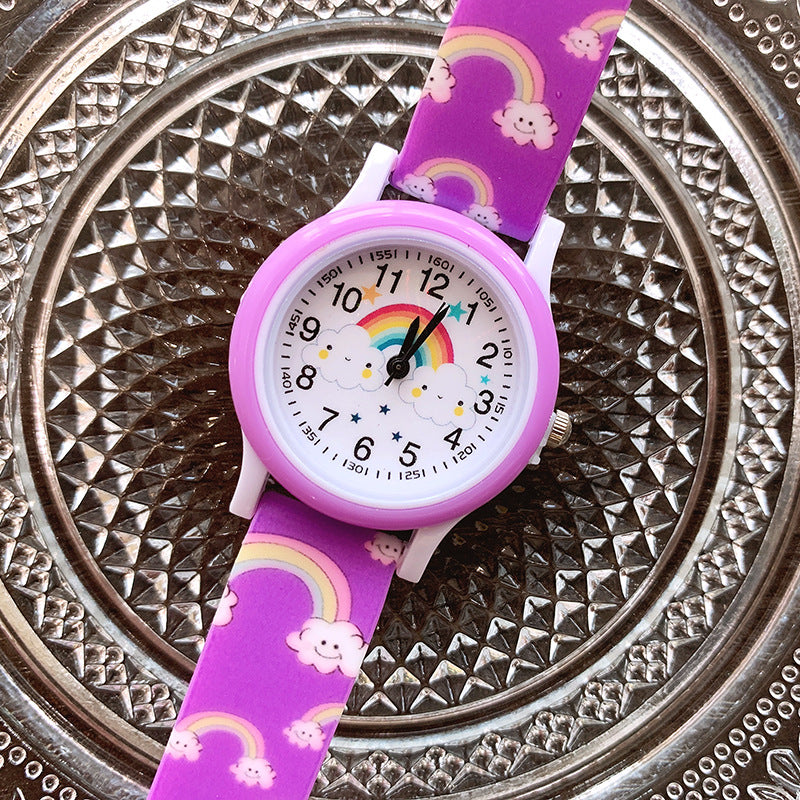 Colorful Kids Watch with Silicone Strap