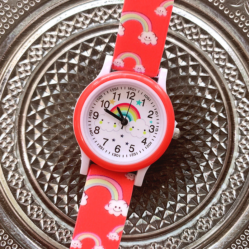 Colorful Kids Watch with Silicone Strap
