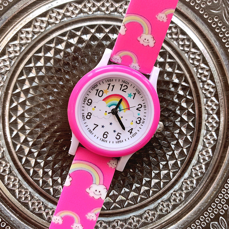 Colorful Kids Watch with Silicone Strap
