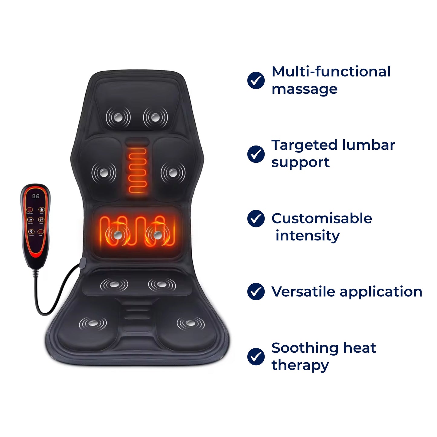 Comfy Massage Seat Cushion with Heat and Vibration