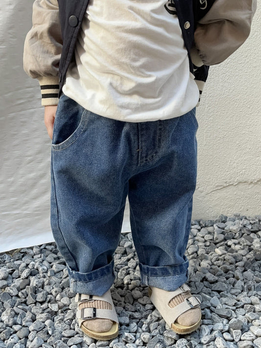 Comfortable Boy's Cotton Jeans - Adjustable Waist - Befez