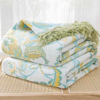 Soft Floral Pattern Throw Blanket