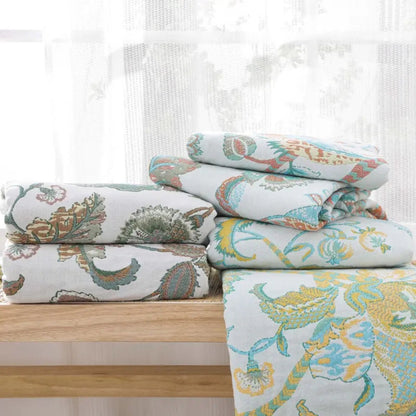 Soft Floral Pattern Throw Blanket