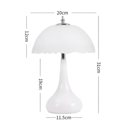 Classic Mushroom Table Lamp with Dimmable LED Light