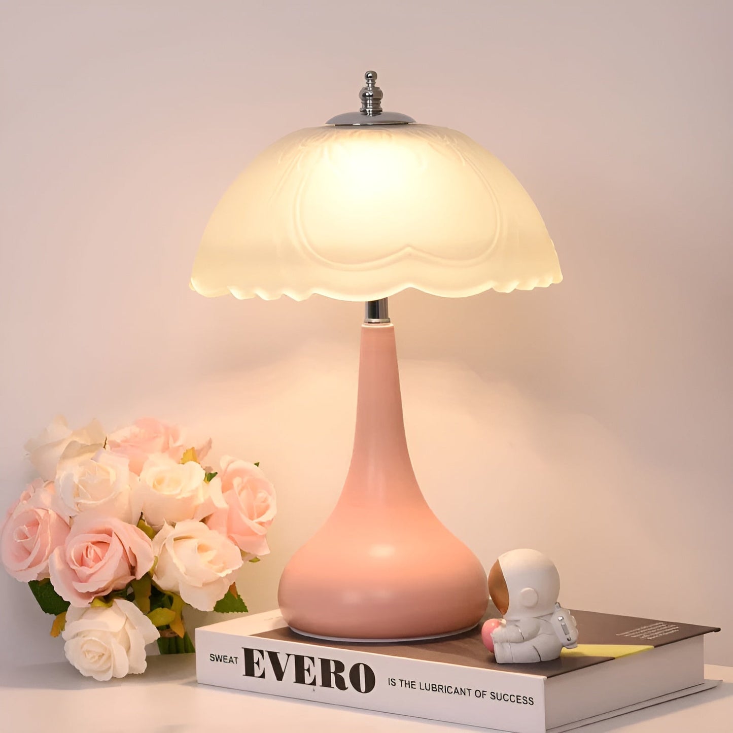 Classic Mushroom Table Lamp with Dimmable LED Light