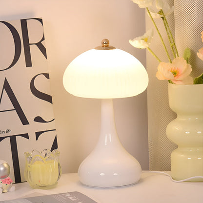 Classic Mushroom Table Lamp with Dimmable LED Light