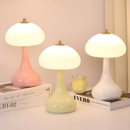 Classic Mushroom Table Lamp with Dimmable LED Light