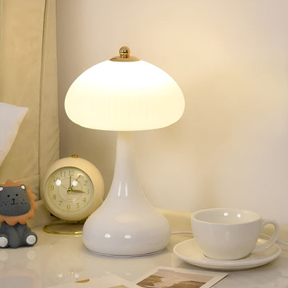 Classic Mushroom Table Lamp with Dimmable LED Light