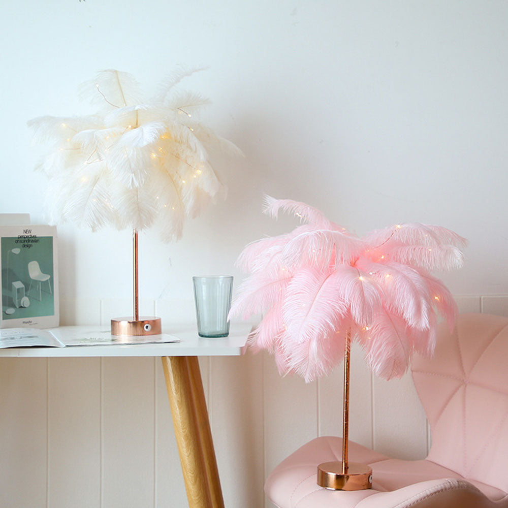 Colorful LED Night Light with Adjustable Pink Base