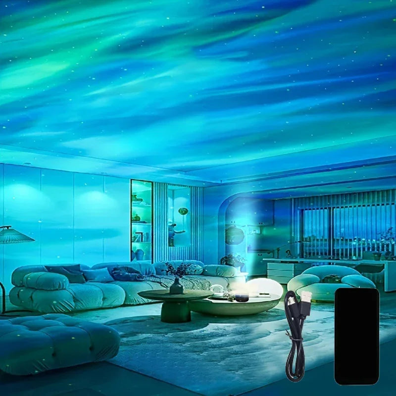 Colorful Night Light Projector with Music and Remote