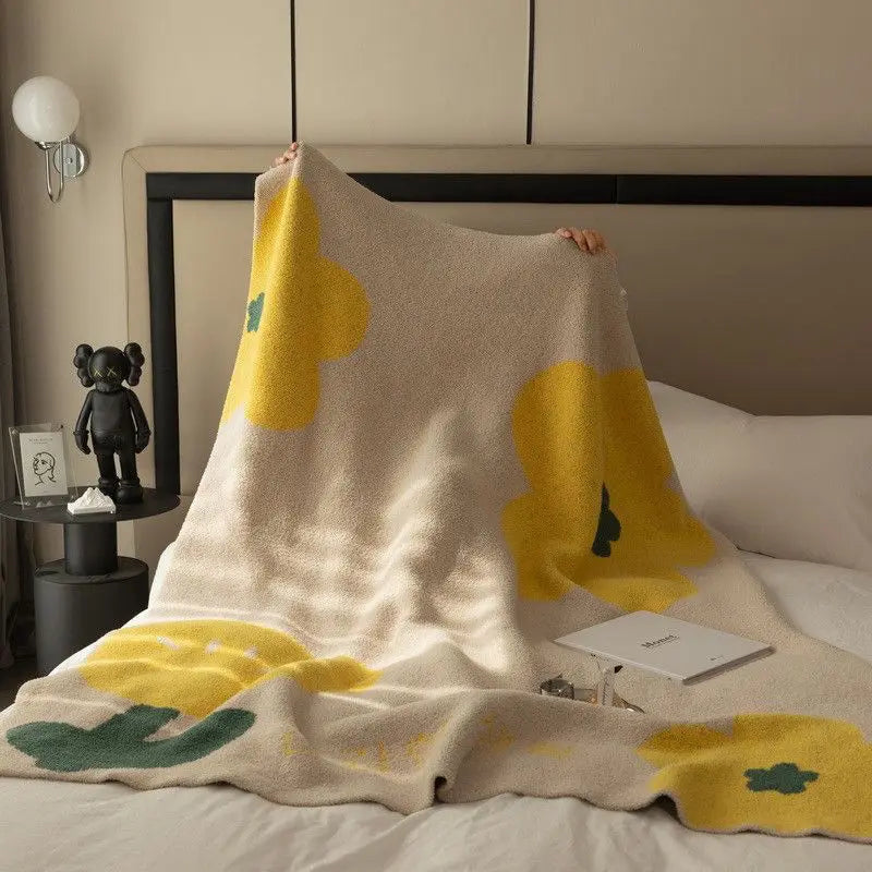 Cozy Fleece Sofa Throw Blanket