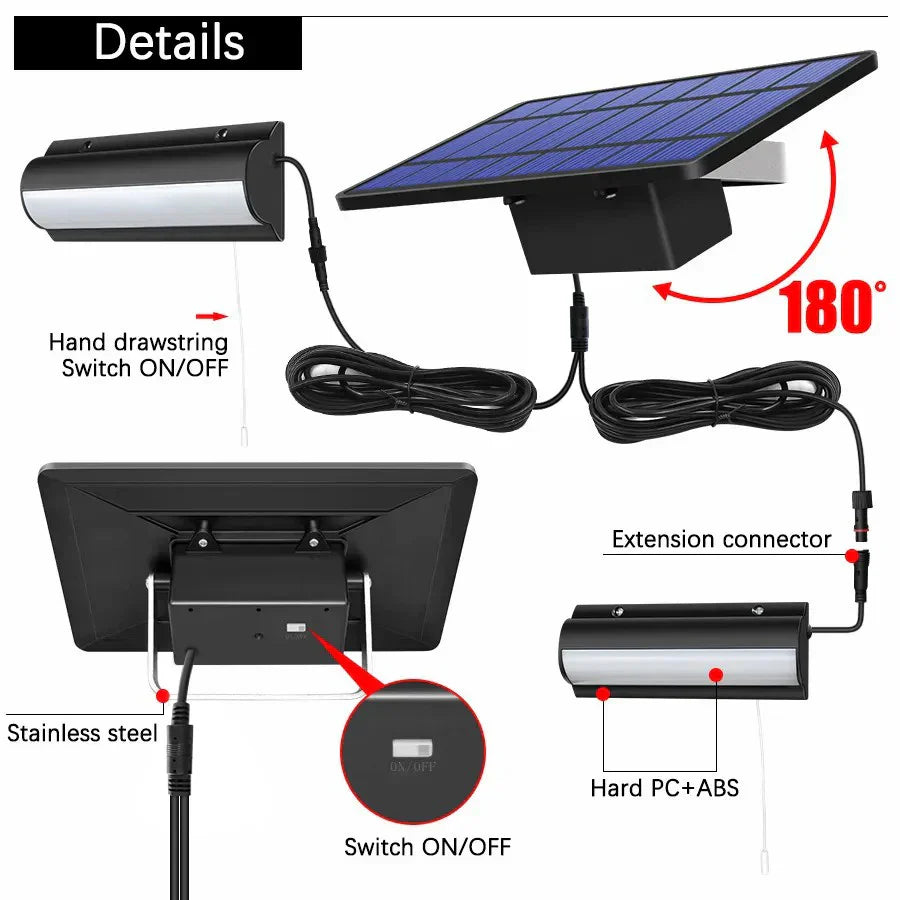 Waterproof Solar Lamp with Remote Switch