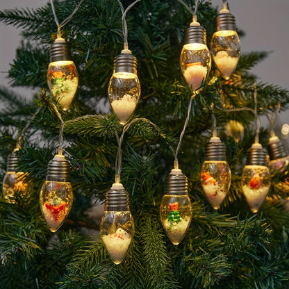 Warm White LED Fairy String Lights 2m 10 LEDs Battery Operated