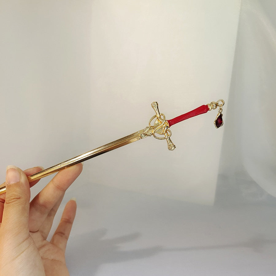 Regal Medieval Hair Sword Clip