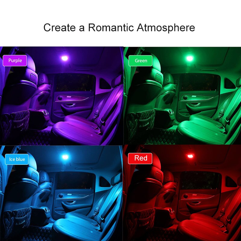 Colorful LED Car Interior Roof Lighting Kit