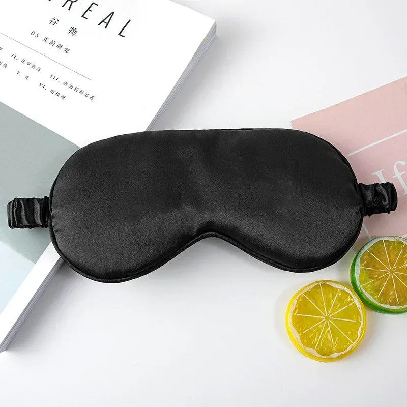 Silky Eye Mask with Ruffles for Sleep