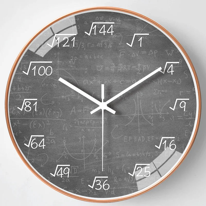Educational Math Wall Clock Decoration
