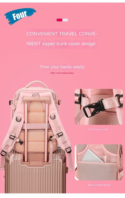 Compact Travel Bag with Laptop and Shoe Pocket