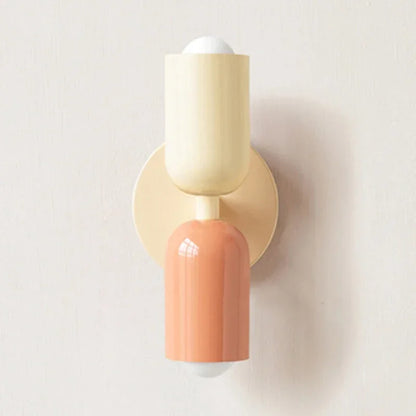 Simple LED Wall Light Cream Double Header Lamp - Befez