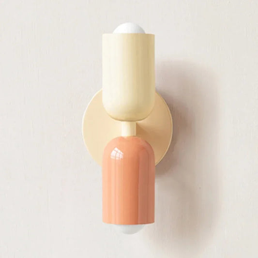 Simple LED Wall Light Cream Double Header Lamp - Befez
