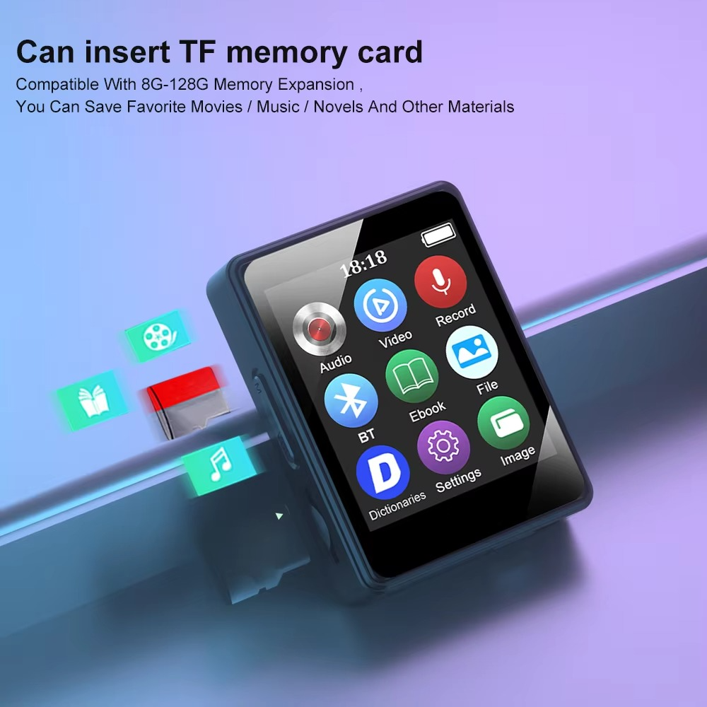 Compact Bluetooth Music Player with LED Display