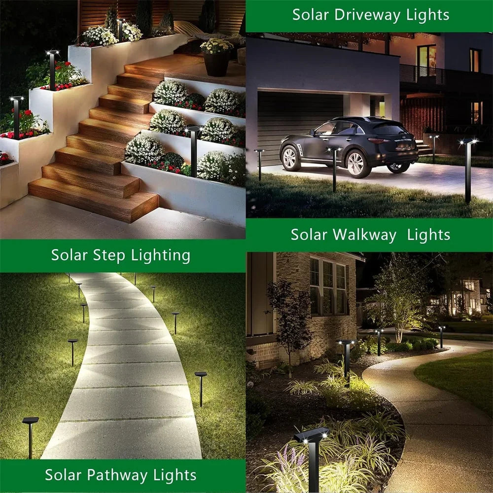 Solar Powered Outdoor Garden Path Lights