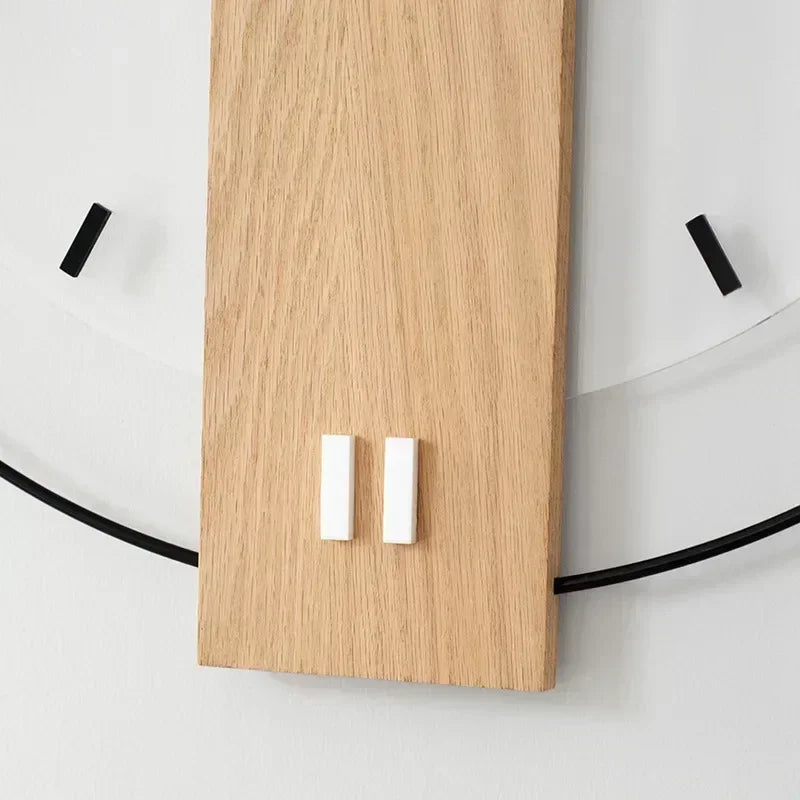Quiet Wooden Wall Clock with Smooth Mechanism