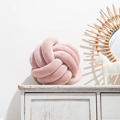 Soft Velvet Knot Pillow