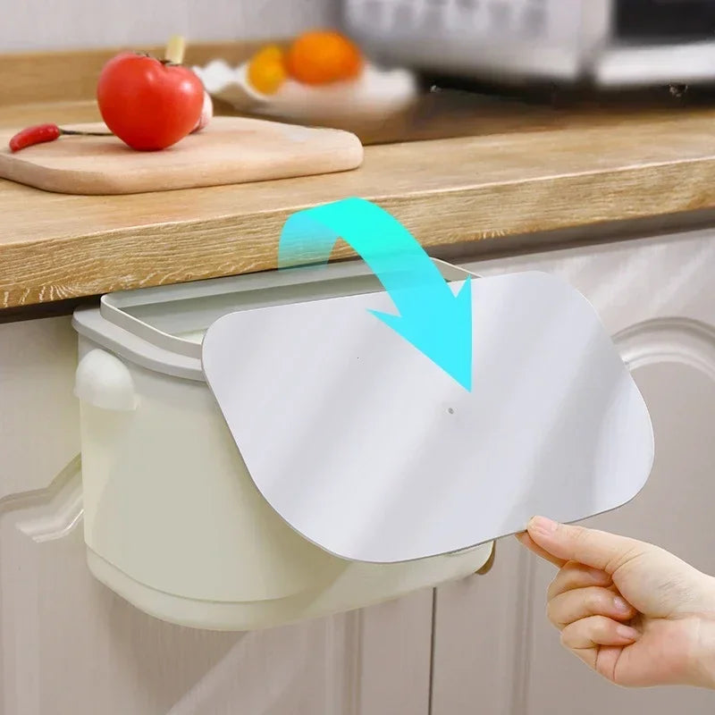 Large Storage Wall Basket with Lid for Kitchen & Bathroom