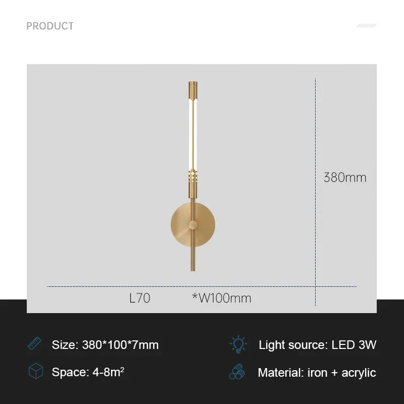 Elegant LED Wall Light for Home