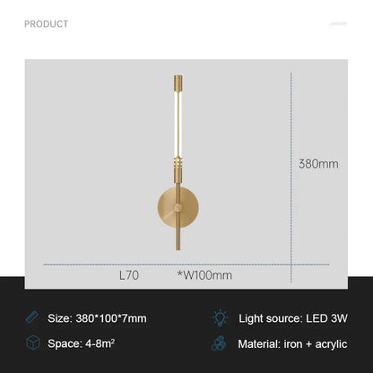 Elegant LED Wall Light for Home