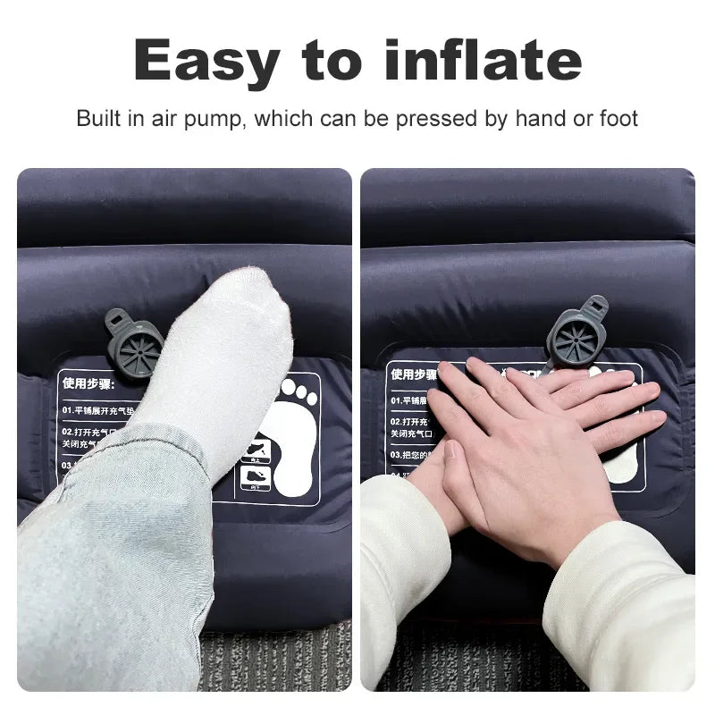Lightweight Portable Camping Air Mattress with Pump