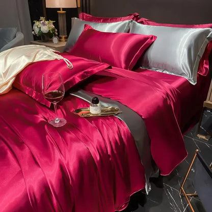 Soft Silk Bed Sheets Set