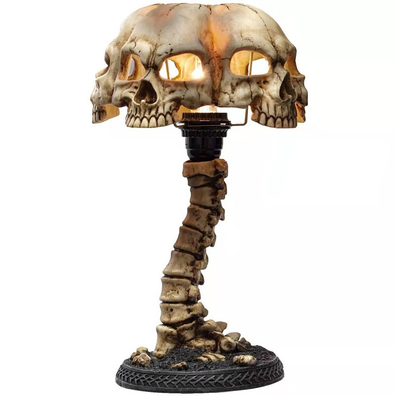 Dark Skull Desk Light Lamp