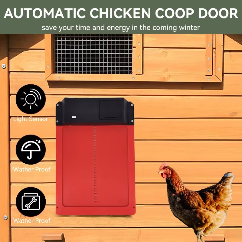 Automatic Chicken Coop Door Opener with Timer and Sensor