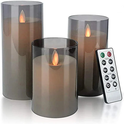 Warm LED Candle Set with Remote and Timer