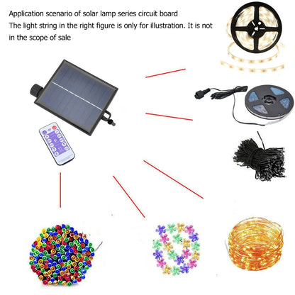 Solar Powered Fairy Light Controller Box with Remote