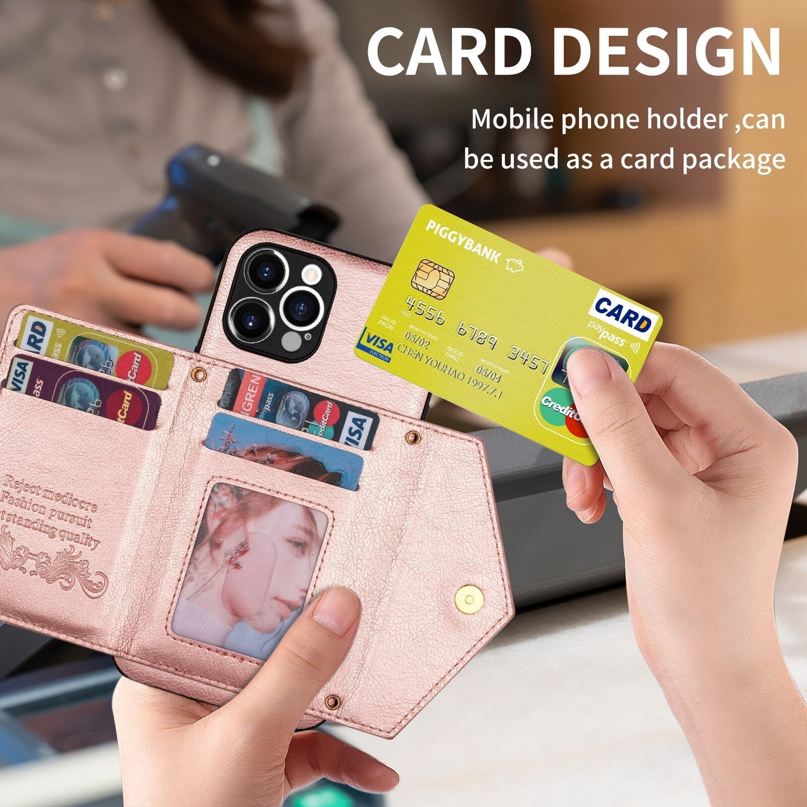 Slim Protective iPhone Wallet Phone Case Cover - Befez