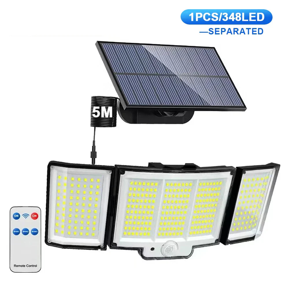Outdoor Solar Motion Sensor Wall Lamp