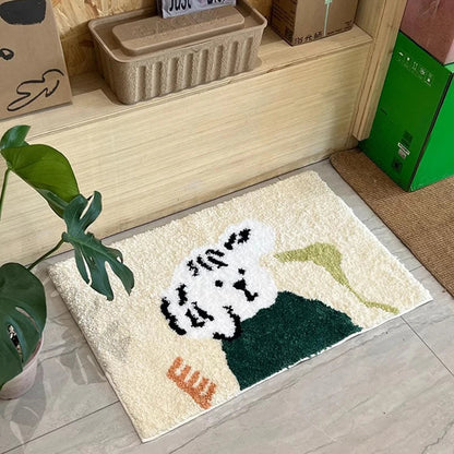 Plush Pet Bathroom Mat