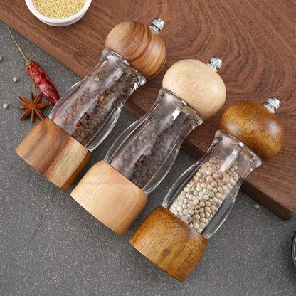 Classic Wooden Spice Mill Set