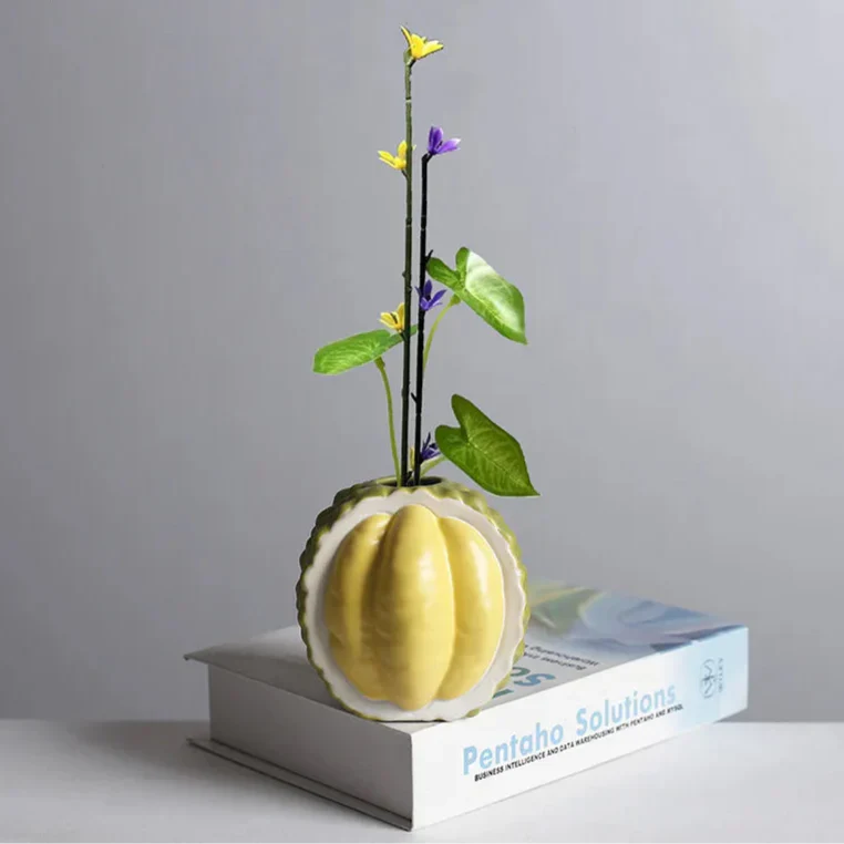 Unique Tropical Ceramic Vase