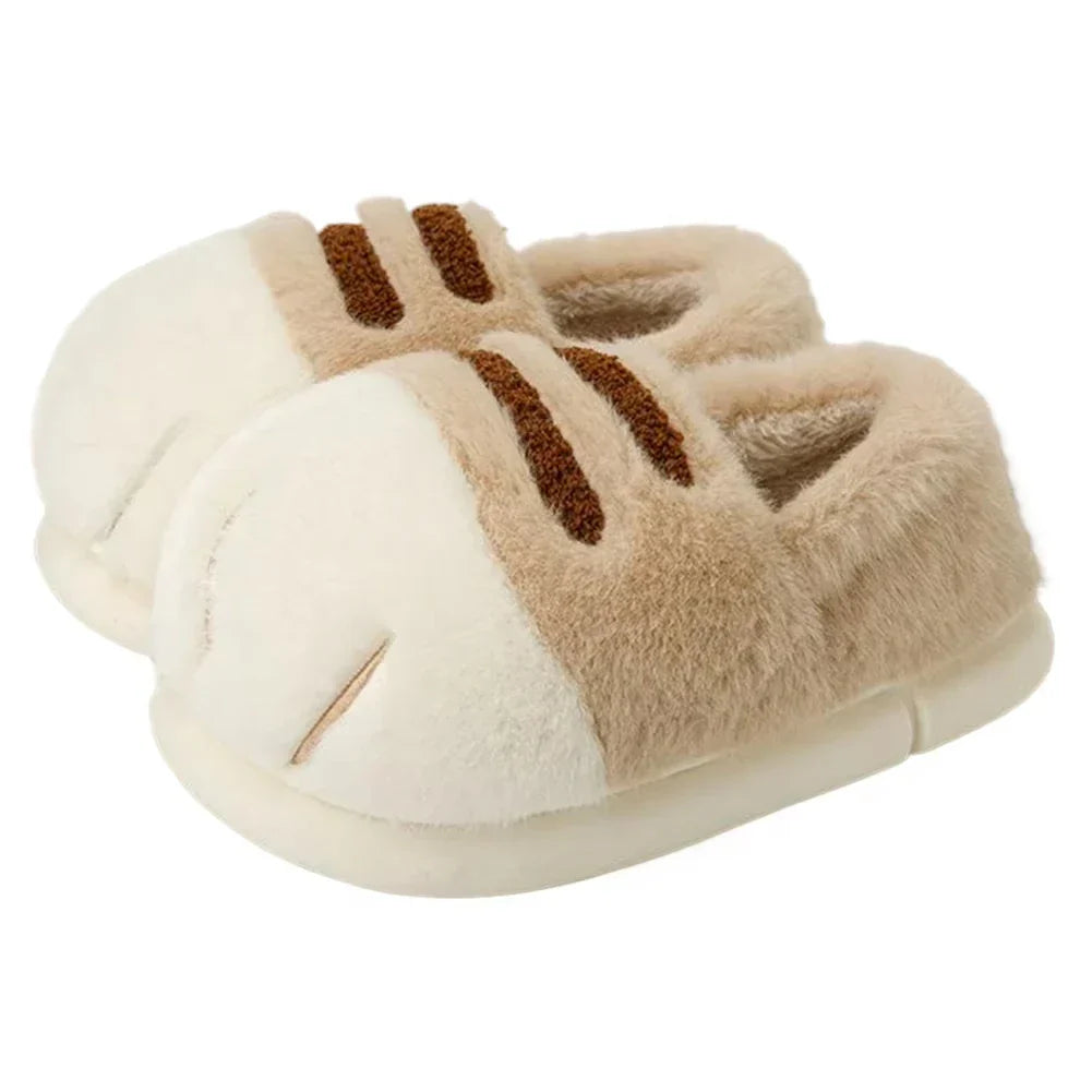 Cozy Cat Paw Slippers for Women Soft & Warm