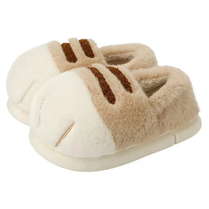 Cozy Cat Paw Slippers for Women Soft & Warm