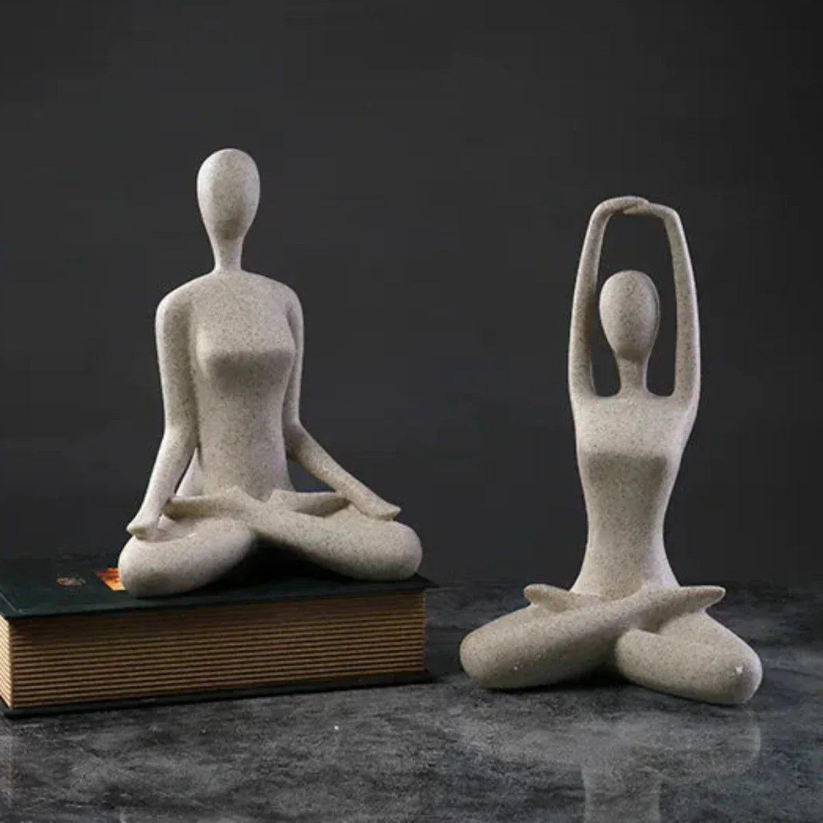 Serenity Female Yoga Figure - Elegant Home Decor Statue