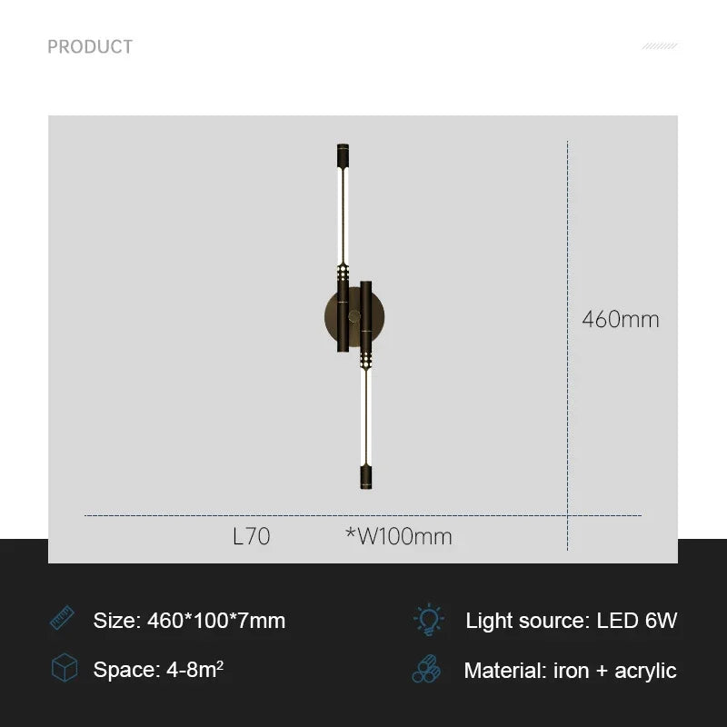 Elegant LED Wall Light for Home