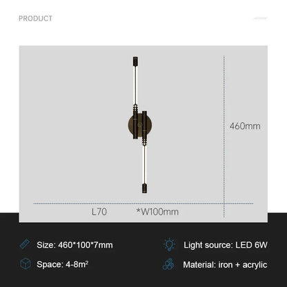 Elegant LED Wall Light for Home