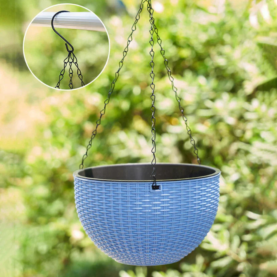 Natural Woven Hanging Planter Basket - Befez