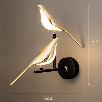 Simple White Wooden Bird Light